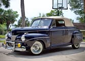 1941 Ford Super Deluxe Convertible Blue 3