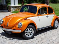 1972 Volkswagen VW Super Beetle Impora orange restored 1600cc 4 speed manual sun roof 2