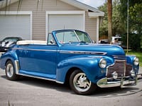 1941 Chevrolet Special DeLuxe Convertible Blue 1