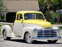 1949 Chevrolet 3100 5 Window Yellow White 3
