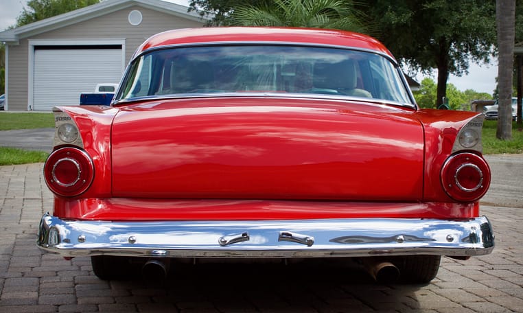 1956 Ford Customline Victoria Red 19