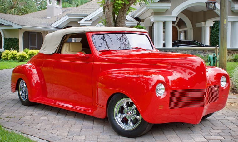 1941 Plymouth Convertible Red 7