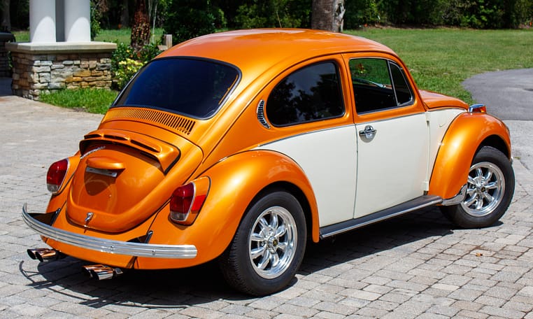 1972 Volkswagen VW Super Beetle Impora orange restored 1600cc 4 speed manual sun roof 21