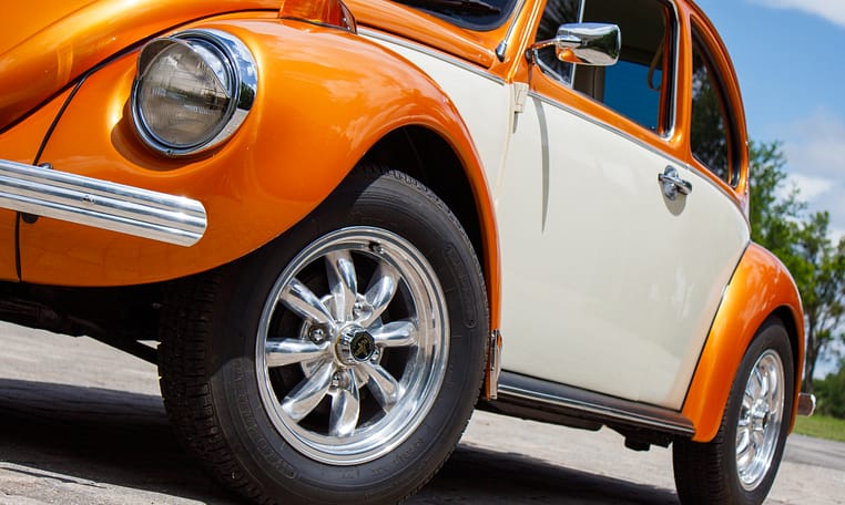 1972 Volkswagen VW Super Beetle Impora orange restored 1600cc 4 speed manual sun roof 13