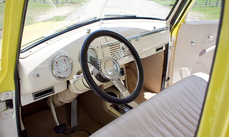 1949 Chevrolet 3100 5 Window Yellow White 37