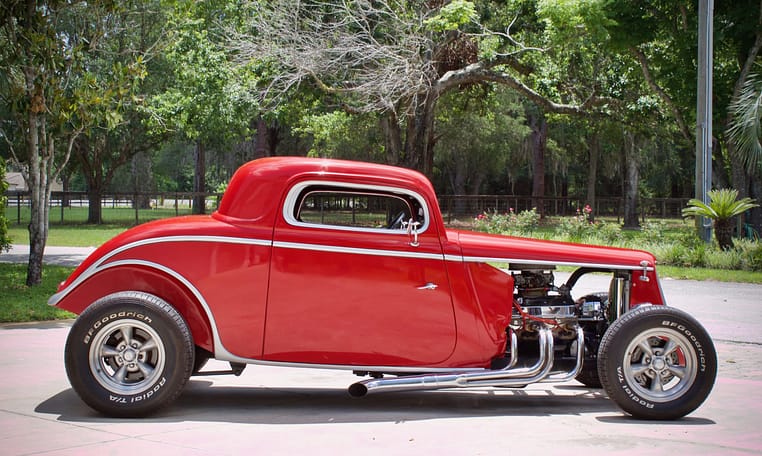 1933 Ford Coupe Red Hot Rod 3