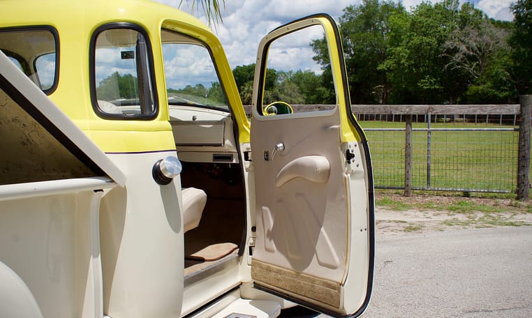 1949 Chevrolet 3100 5 Window Yellow White 34