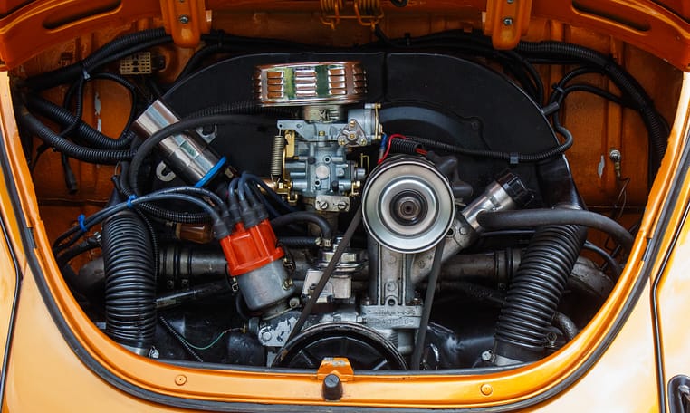 1972 Volkswagen VW Super Beetle Impora orange restored 1600cc 4 speed manual sun roof 51