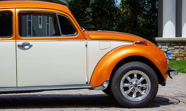 1972 Volkswagen VW Super Beetle Impora orange restored 1600cc 4 speed manual sun roof 15