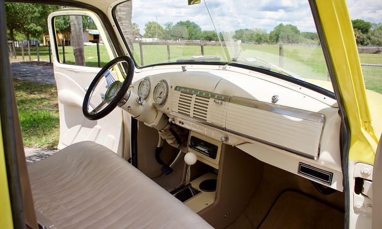 1949 Chevrolet 3100 5 Window Yellow White 39