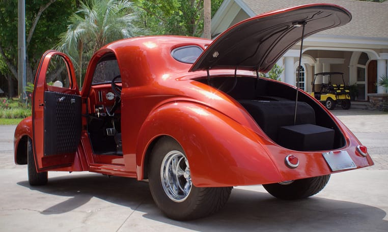 1941 willys americar coupe orange 14