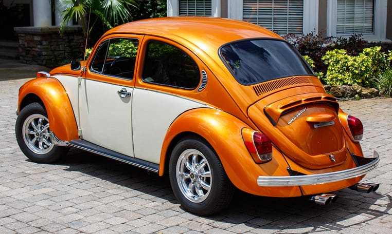 1972 Volkswagen VW Super Beetle Impora orange restored 1600cc 4 speed manual sun roof 39