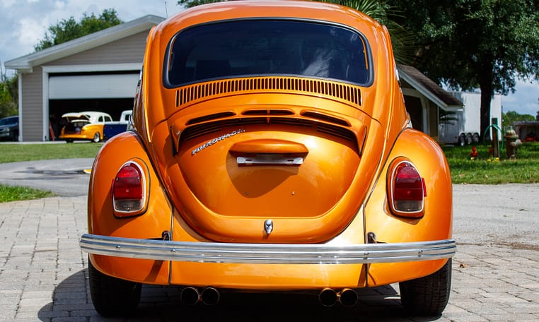 1972 Volkswagen VW Super Beetle Impora orange restored 1600cc 4 speed manual sun roof 31
