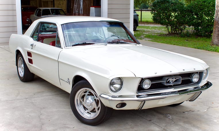 1966 Ford Mustang White 4