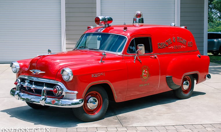 1953 Chevrolet Sedan Delivery Ambulance all steel 3 9L 235 inline 6 3 speed manual 2 5