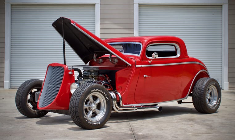 1933 Ford Coupe Red Hot Rod 7