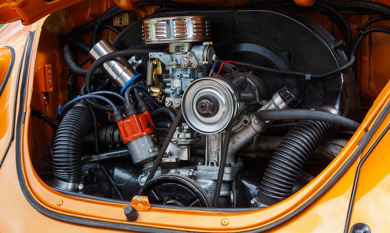 1972 Volkswagen VW Super Beetle Impora orange restored 1600cc 4 speed manual sun roof 50