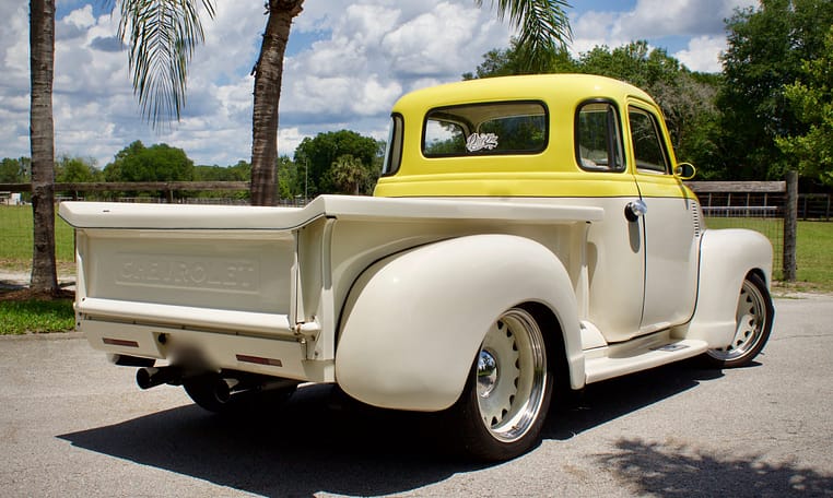 1949 Chevrolet 3100 5 Window Yellow White 17