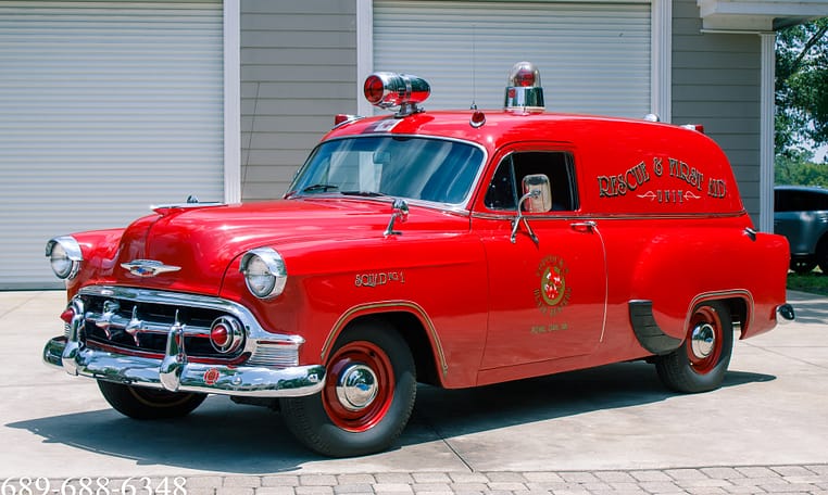 1953 Chevrolet Sedan Delivery Ambulance all steel 3 9L 235 inline 6 3 speed manual 2 6