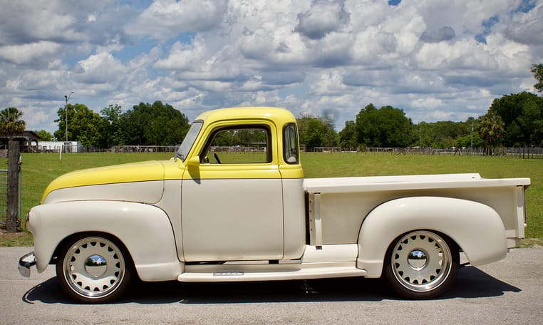 1949 Chevrolet 3100 5 Window Yellow White 9