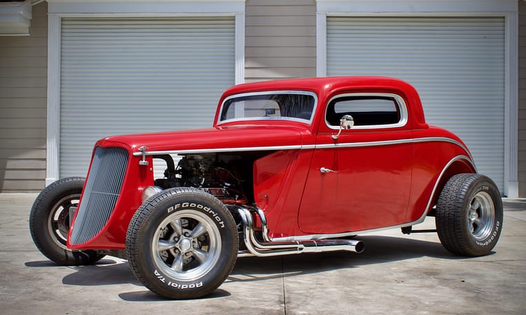 1933 Ford Coupe Red Hot Rod 1