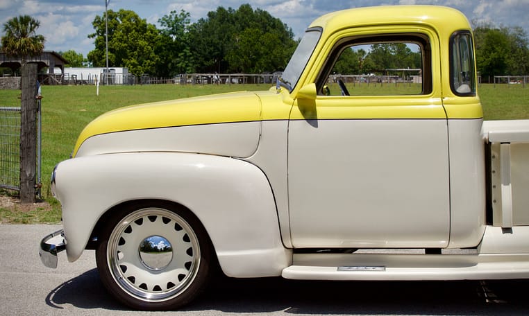 1949 Chevrolet 3100 5 Window Yellow White 10