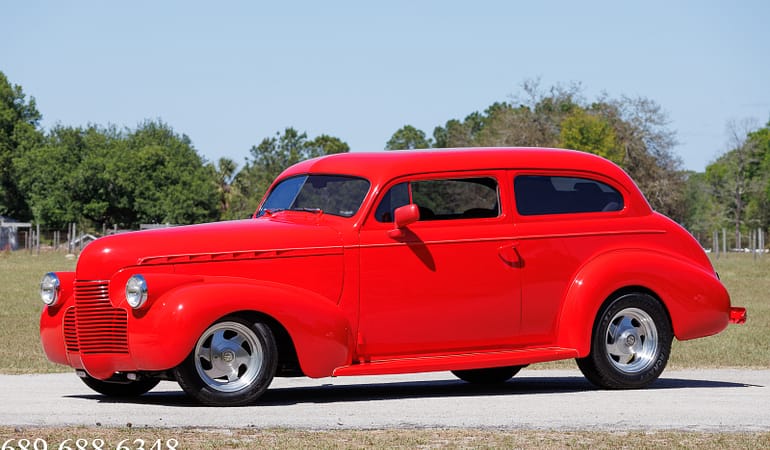 1940 Chevrolet Master DeLuxe Red 3