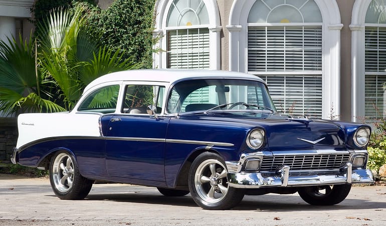 1956 Chevrolet 150 post dark blue