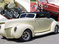 1939 Ford Deluxe convetible street rod glass body 5 7L 350 V8