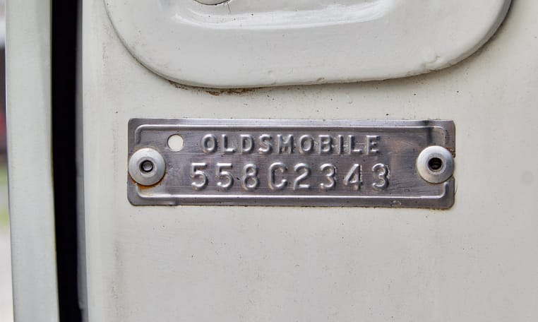 1955 Oldsmobile Super 88 Holiday Frost Blue 47