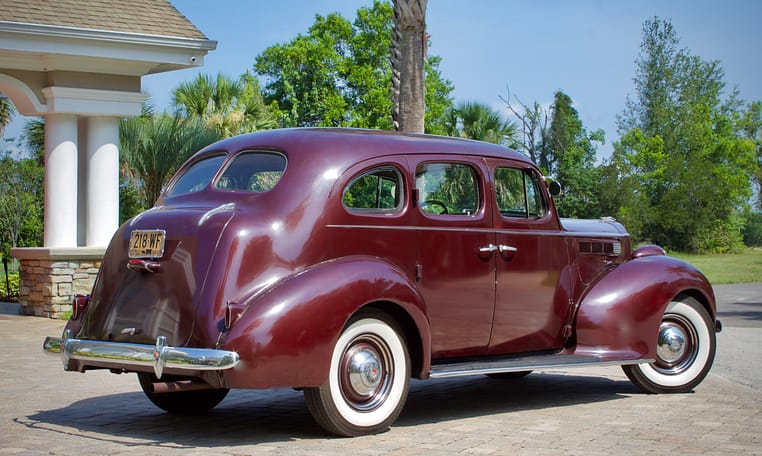 1938 Packard Six Touring Sedan Burgundy 10