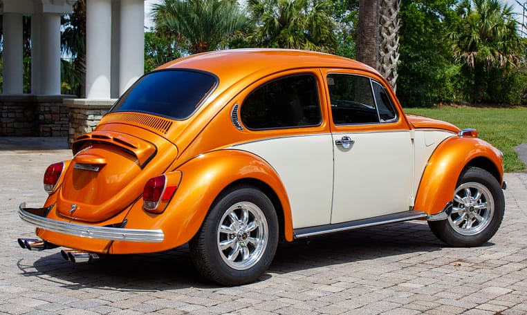 1972 Volkswagen VW Super Beetle Impora orange restored 1600cc 4 speed manual sun roof 18