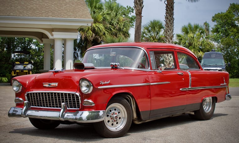 1955 Chevrolet 210 Pro Street Red 1