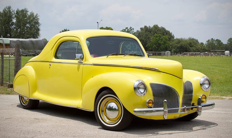 1941 Lincoln Zephyr Coupe Yellow 2