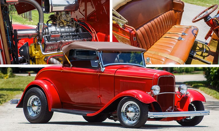 1932 Ford Coupe Roadster Supercharged Convertible Street Rod