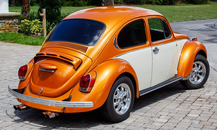 1972 Volkswagen VW Super Beetle Impora orange restored 1600cc 4 speed manual sun roof 26