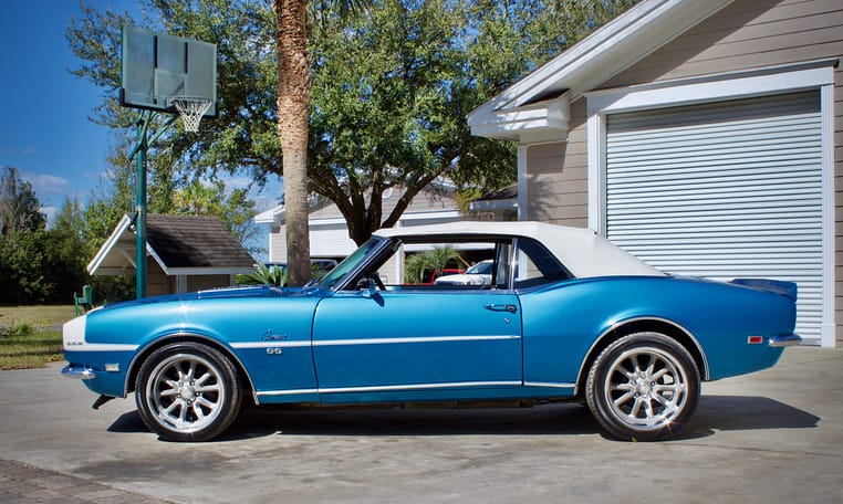 1968 camaro rs blue