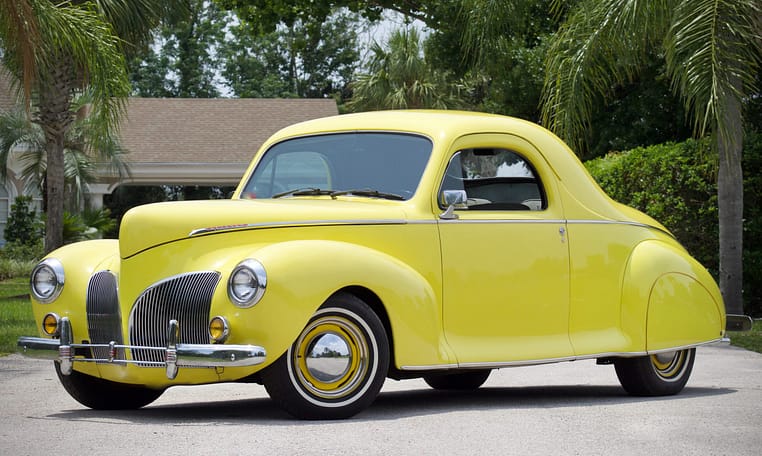 1941 Lincoln Zephyr Coupe Yellow 8