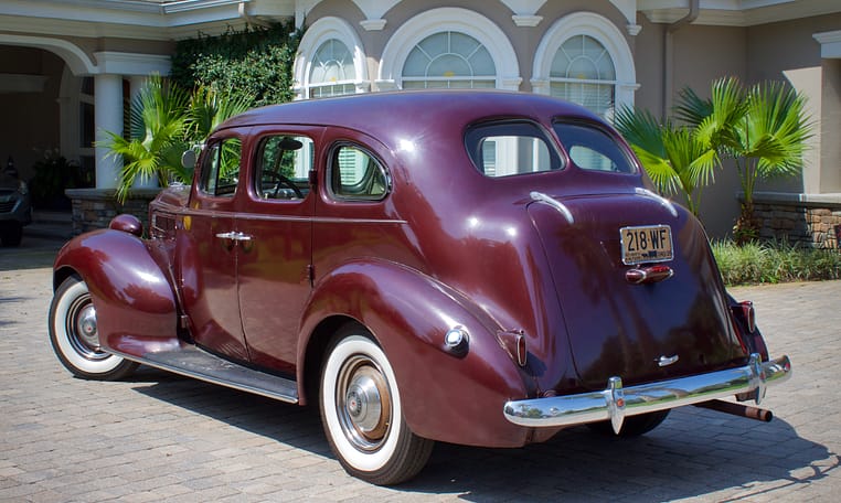 1938 Packard Six Touring Sedan Burgundy 15