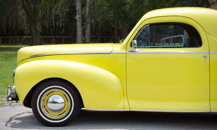1941 Lincoln Zephyr Coupe Yellow 10