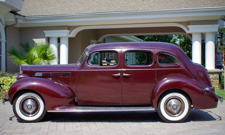 1938 Packard Six Touring Sedan Burgundy 8