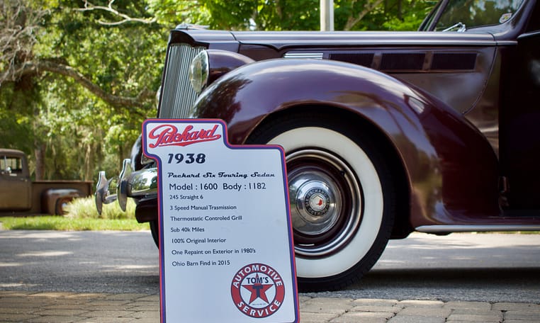 1938 Packard Six Touring Sedan Burgundy 47