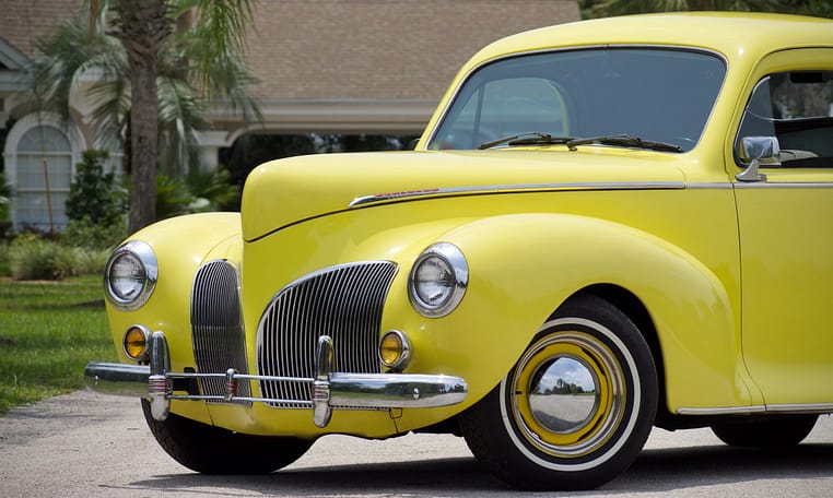 1941 Lincoln Zephyr Coupe Yellow 5