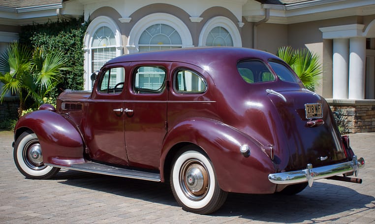 1938 Packard Six Touring Sedan Burgundy 16