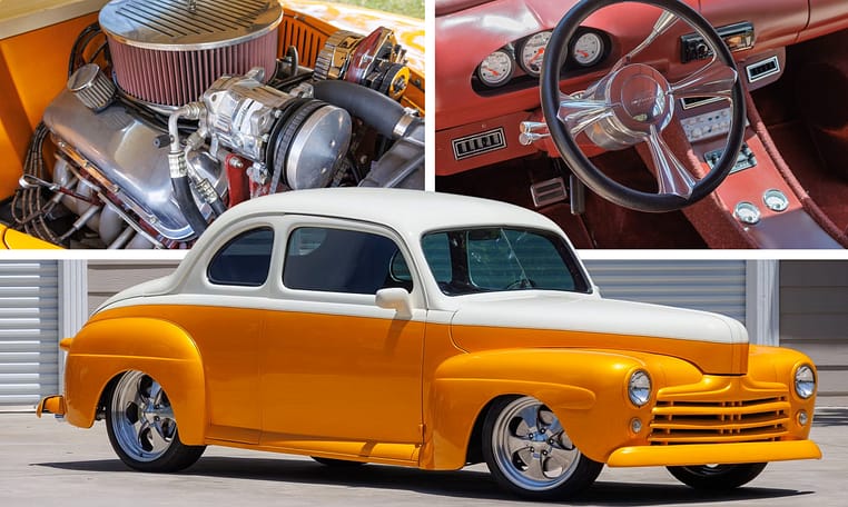 1948 ford deluxe 5 window coupe restomod for sale