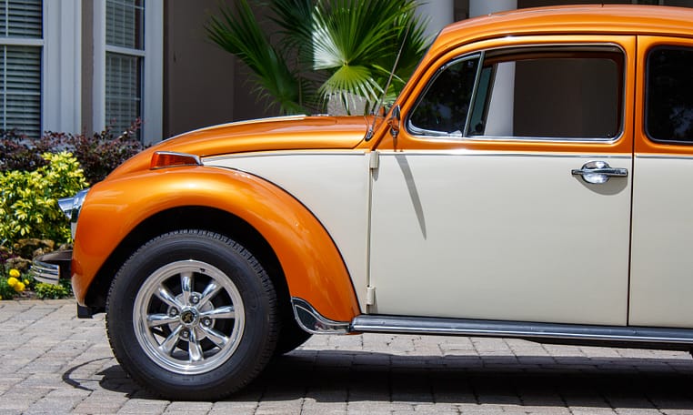 1972 Volkswagen VW Super Beetle Impora orange restored 1600cc 4 speed manual sun roof 11