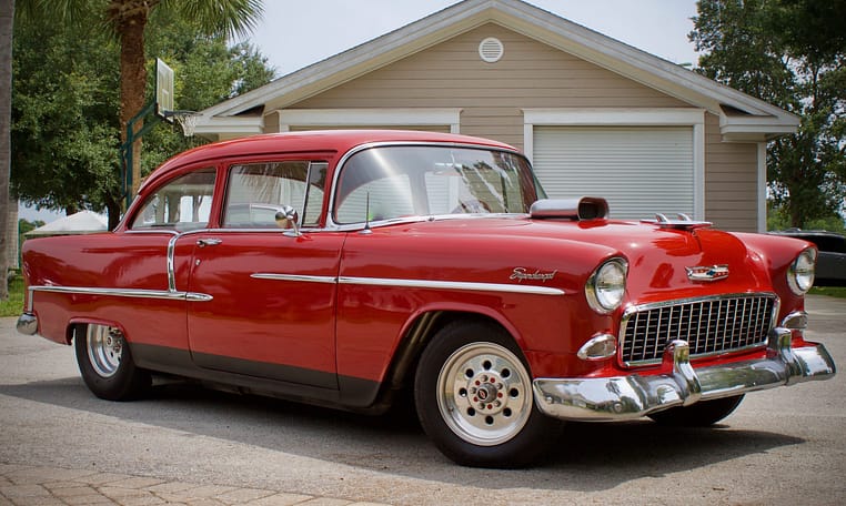 1955 Chevrolet 210 Pro Street Red 9