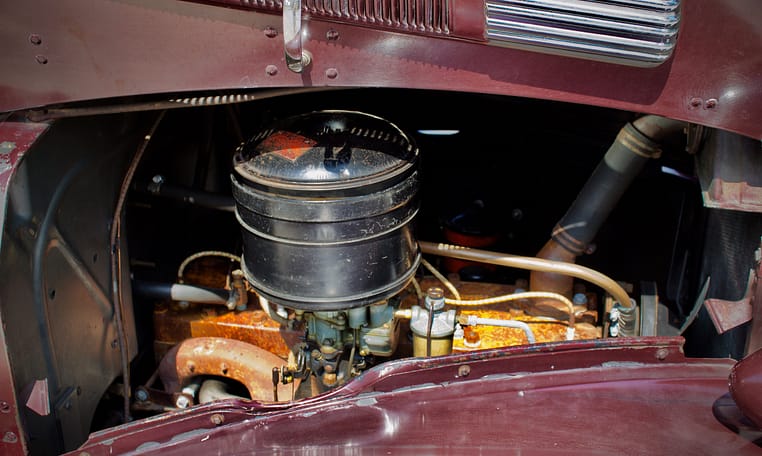 1938 Packard Six Touring Sedan Burgundy 22