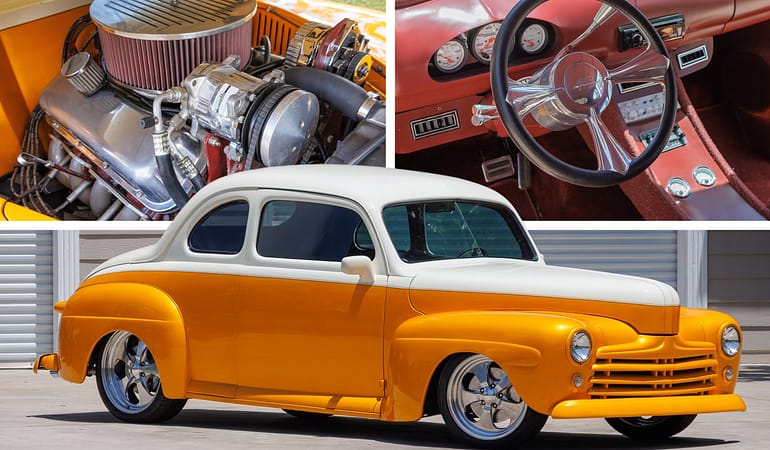 1948 ford deluxe 5 window coupe restomod for sale